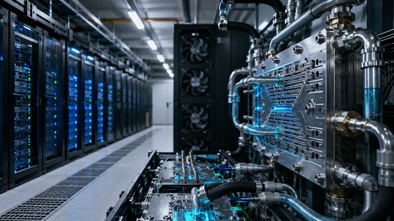revistacloud's tweet photo. La batalla invisible contra el calor en los centros de datos: microcanales, refrigeración líquida y la nueva ingeniería de la IA https://t.co/DR1XmNVDvl a través de @revistacloud https://t.co/X5wmBRJCzB