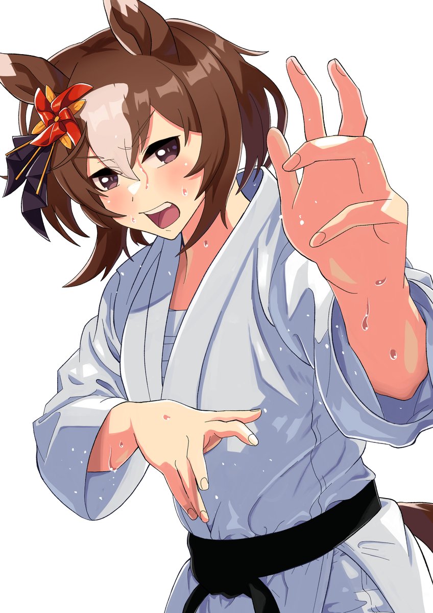 masaixa6's tweet photo. 尋常に勝負！
#ウマ娘 #ヤエノムテキ https://t.co/OoFFBlKPze