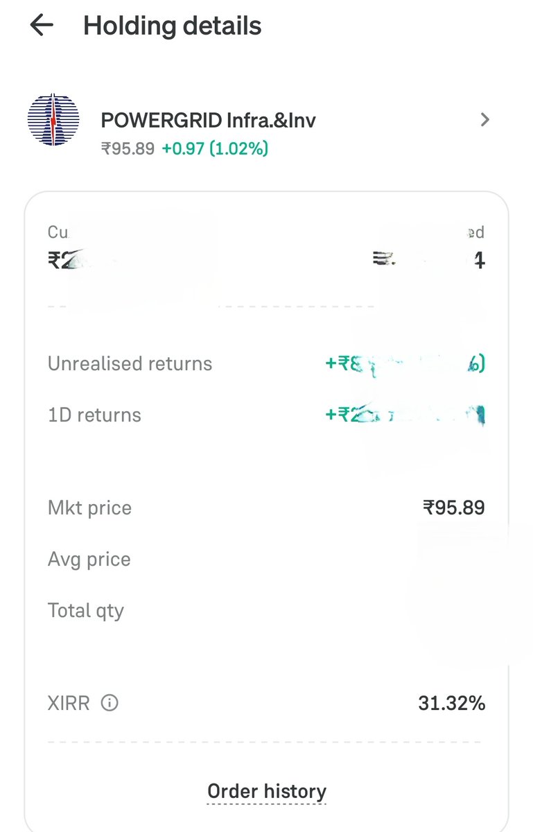 Thanusha1997's tweet photo. Everyone talks about stocks &amp; mutual funds.

I chose to add an InvIT too.

Different asset. Different cash flow. Same long-term mindset. 📈

 Good return till now including the regular dividend 

Not a recommendation. Do your own research.

#PGInvIT #Investing #PassiveIncome https://t.co/zUScBVSbYT