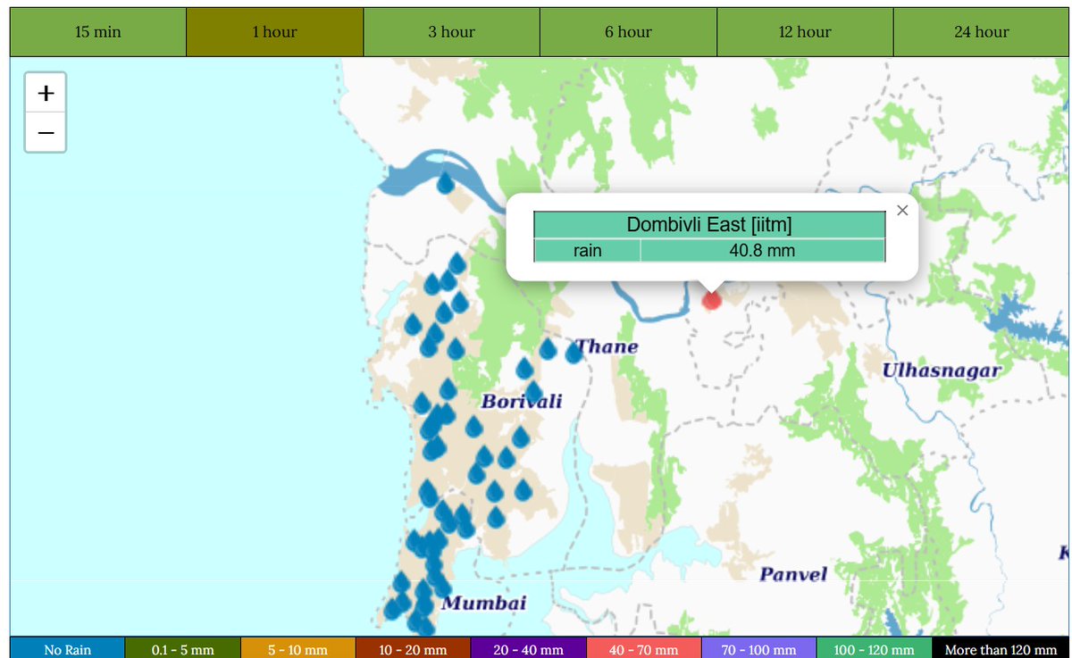 GazeInsight's tweet photo. Back to back intense showers with gusty winds dumped 40 mm of rain over Dombivli between 1-2pm
#MumbaiRains https://t.co/NhTSCBKaN8