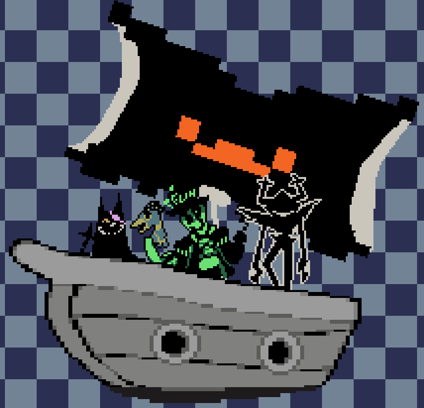 Fl1shTheFish's tweet photo. no gaster is fine i just did not expect him to be a pirate . . https://t.co/u3eGuYNRF4