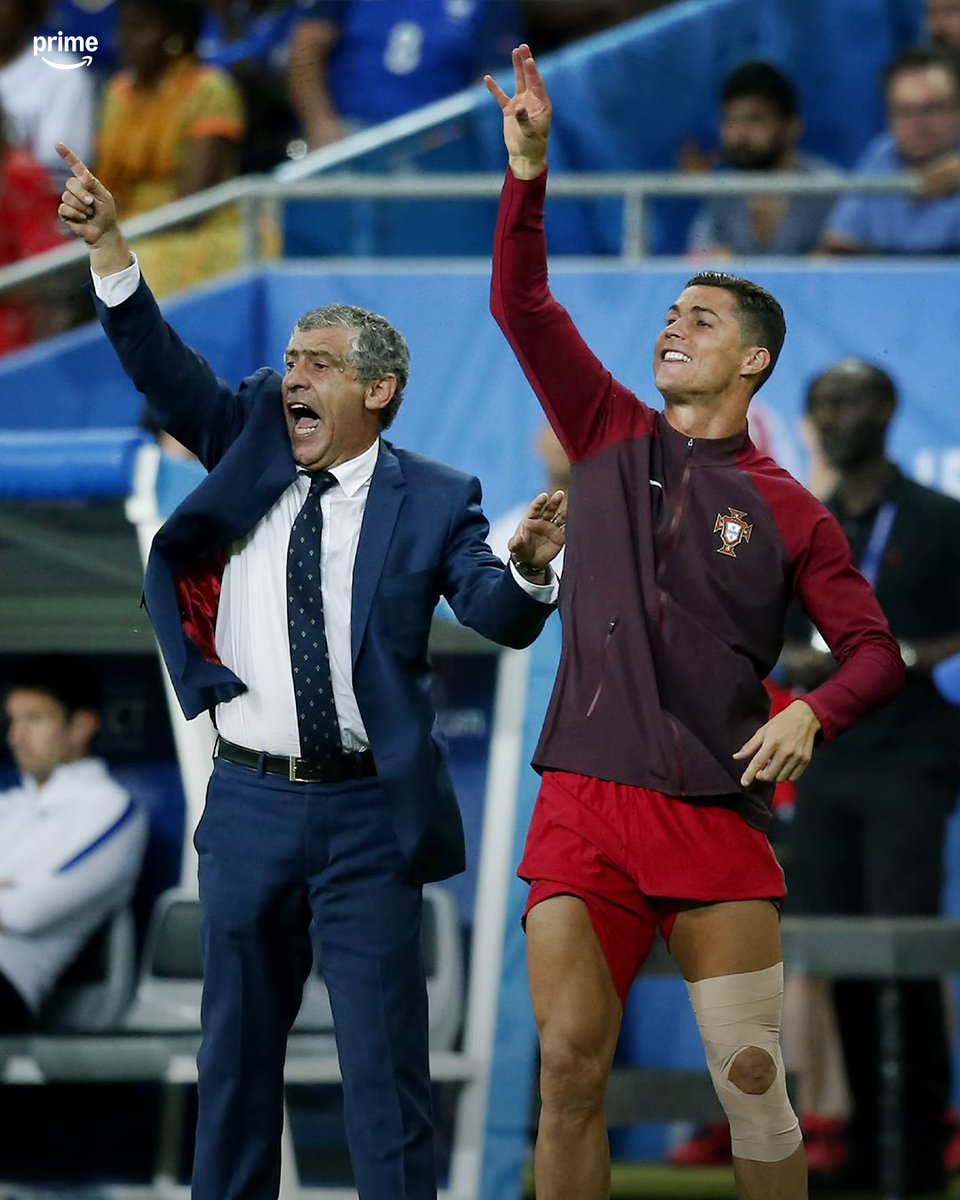 primevideosport's tweet photo. On this day 10 years ago, Portugal won Euro 2016 🏆

Guided by assistant gaffer Cristiano from the sidelines 👔🗣️ https://t.co/9ilzF8Zd2S
