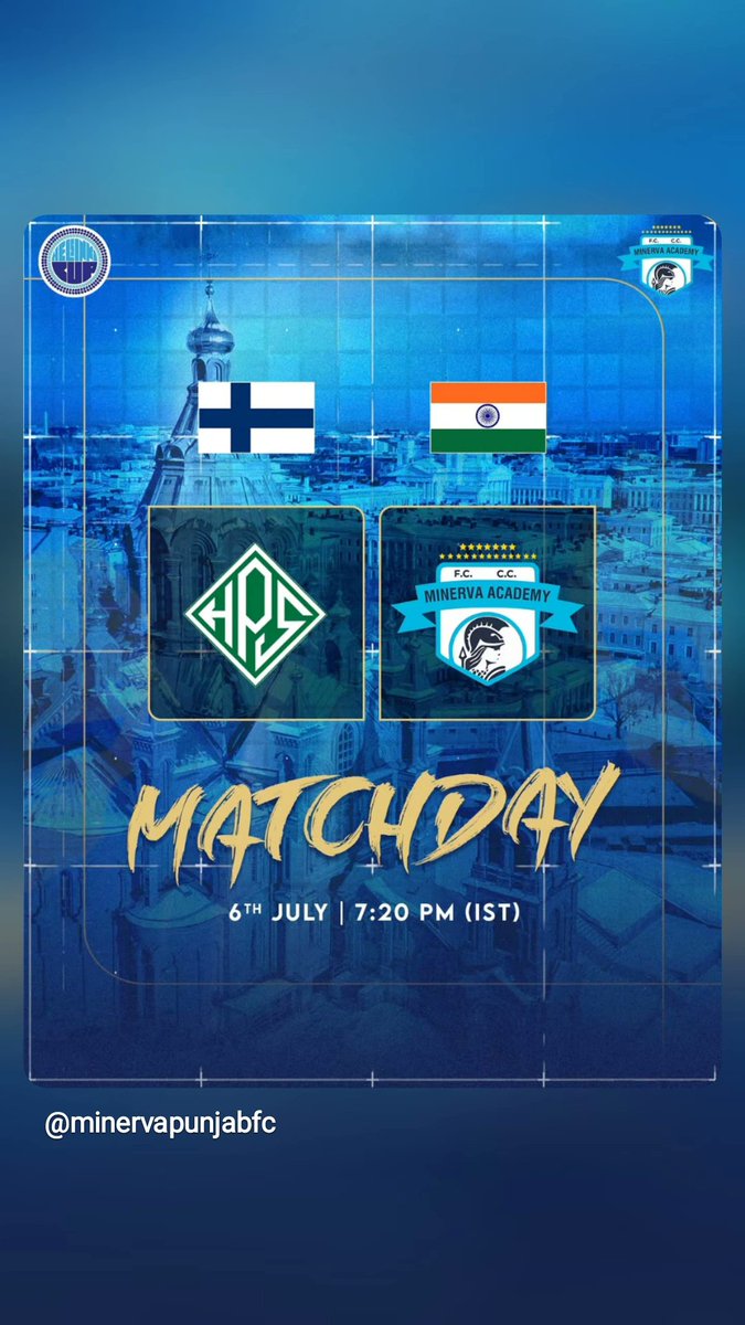 minervapunjabfc's tweet photo. ๐จ MATCHDAY ๐จ
The journey continues. Another challenge awaits.
๐ฎ๐ณ Minerva Academy FC vs Helsingin Palloseura.
๐ฃ6th July
๐
7:20 PM (IST)
#MAFC #TheFactory #HelsinkiCup2026 #Warriors #IndianFootball https://t.co/SFGdffPrmr