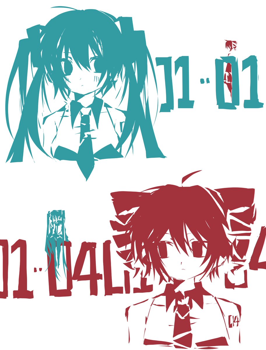 RINGGEOAEK's tweet photo. #初音ミク #重音テト https://t.co/DmsadPywFF