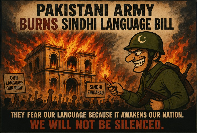 Mrityumjay71988's tweet photo. جنهن ملڪ ۾ سنڌي ماڻھو ماريا وڃن، اتي ٻوليءَ جي ترقي ڪيئن ٿيندي؟
#SpeakSindhiNow #VoicesOfSindh #LanguageIsResistance https://t.co/YRwhZgV9NZ