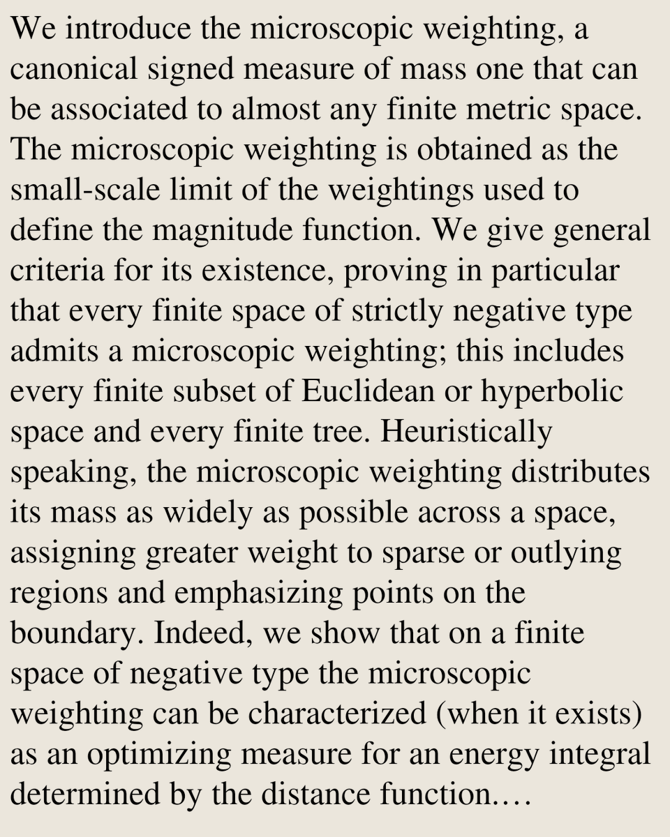MetricGeometry's tweet photo. The microscopic weighting on a metric space

Emily Roff, Simon Willerton
https://t.co/kKrWD3iFAO [𝚖𝚊𝚝𝚑.𝙼𝙶 𝚖𝚊𝚝𝚑.𝙲𝙾] https://t.co/KfROXFbeVs
