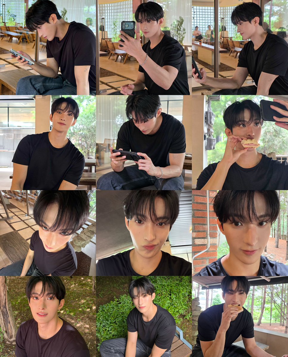 KyeomsBaekery's tweet photo. BF DOKYEOM IN HIS BLACK TSHIRT AND THOSE HUGE ARMS… THE BOYFRIEND ENERGY IS HITTING WAY TOO HARD I’M LOSING IT😭😭😭 https://t.co/rtGCJWLMA1