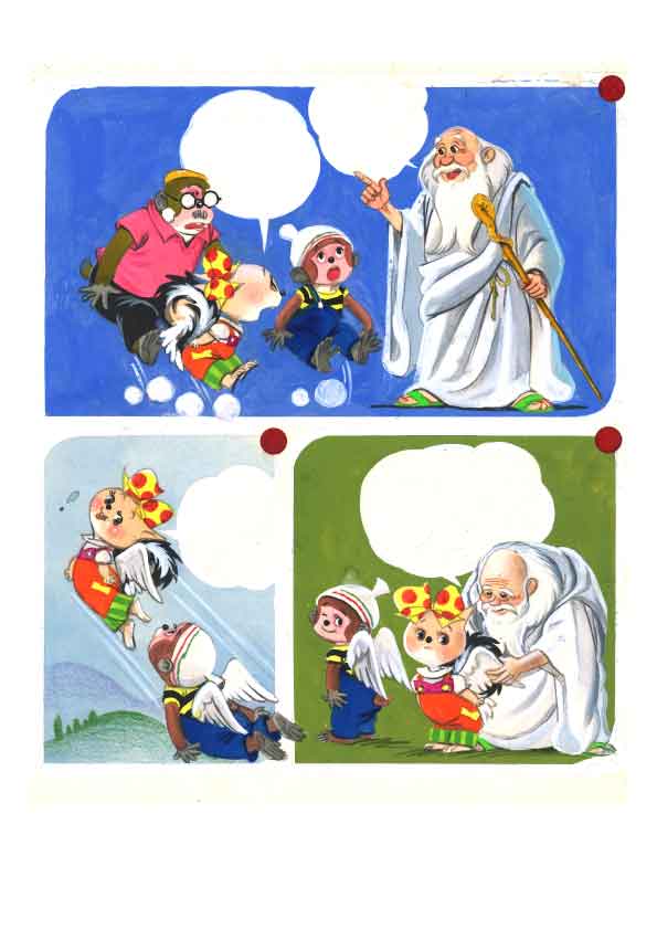 ootajirou's tweet photo. この七夕さまの巻は、原画も一部残っています。とってもきれいですよ。 https://t.co/zbc03wnu1t