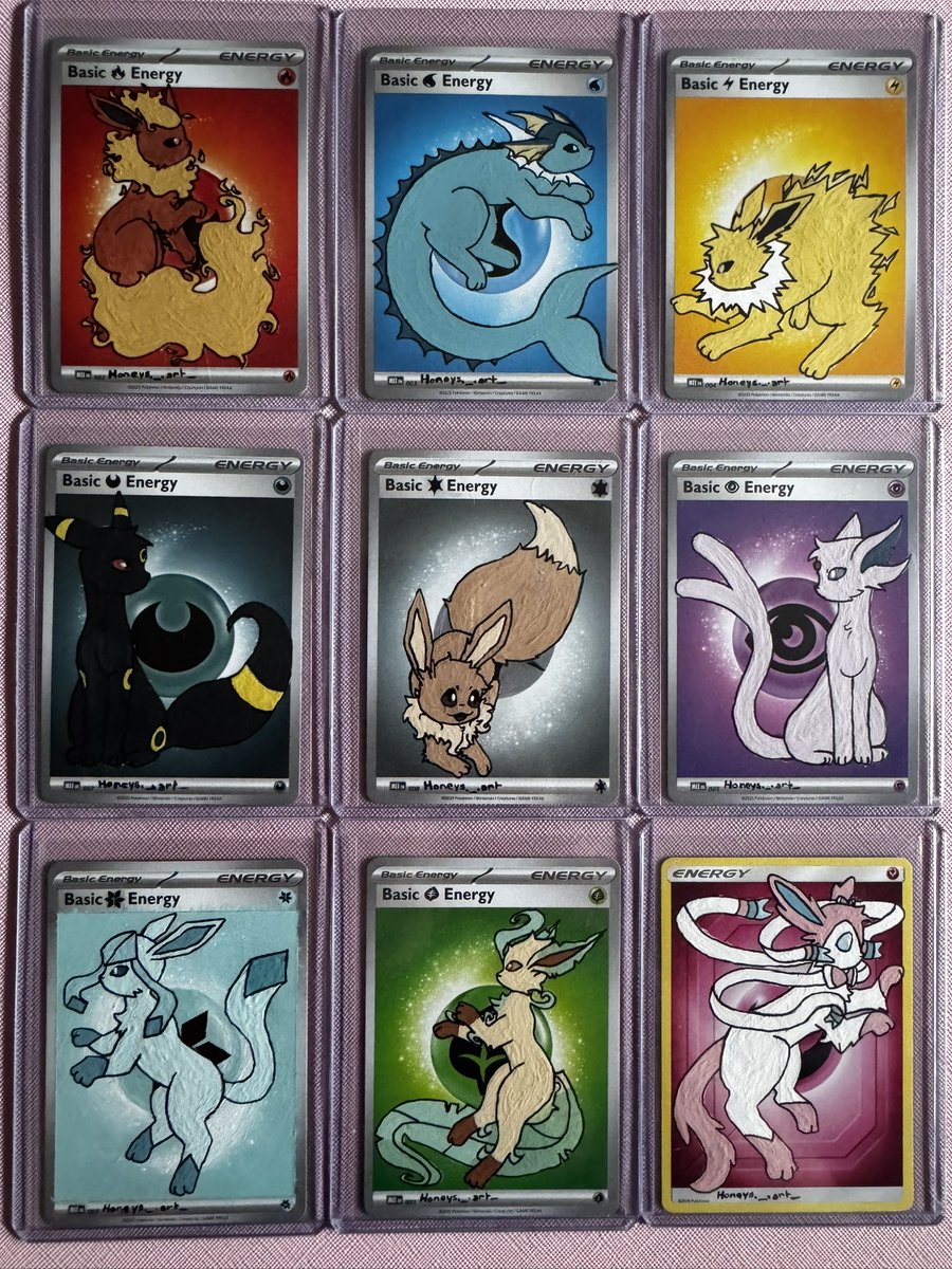 Silly_kitty222's tweet photo. @AirissRita this made me realize i need to lock in on all my wips lowkey :’) thank you for the opportunity!! (plus bonus pokémon cards i painted!!) https://t.co/yIHc6b3DFl