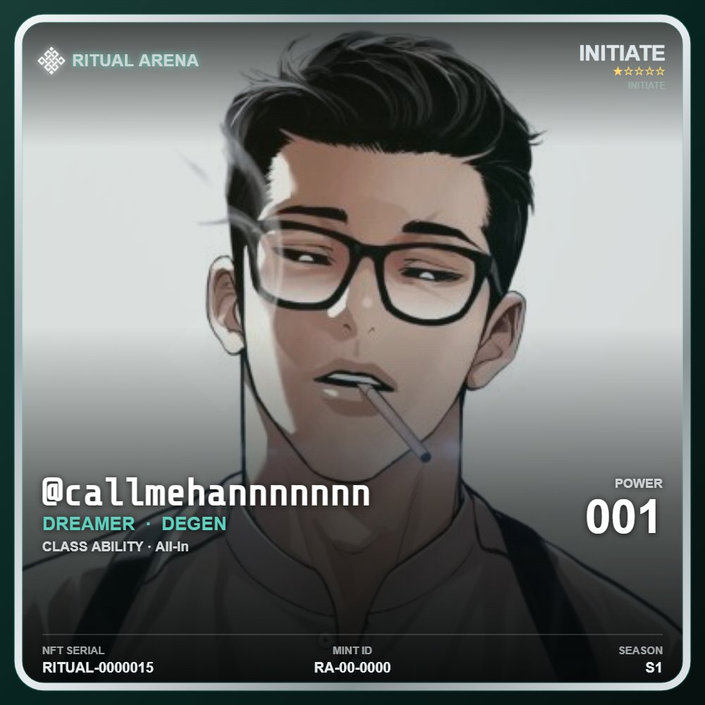 callmehannnnnnn's tweet photo. gRitual🕯️

Trying Ritual Arena by @Sharxlx and @agataaxz 

I just created my onchain identity on this dApp, and it's a really interesting concept

The more you train, the more your onchain identity grows and reflects your journey

🔗Link : https://t.co/1zvclAZLee https://t.co/bQaDw7RxNQ