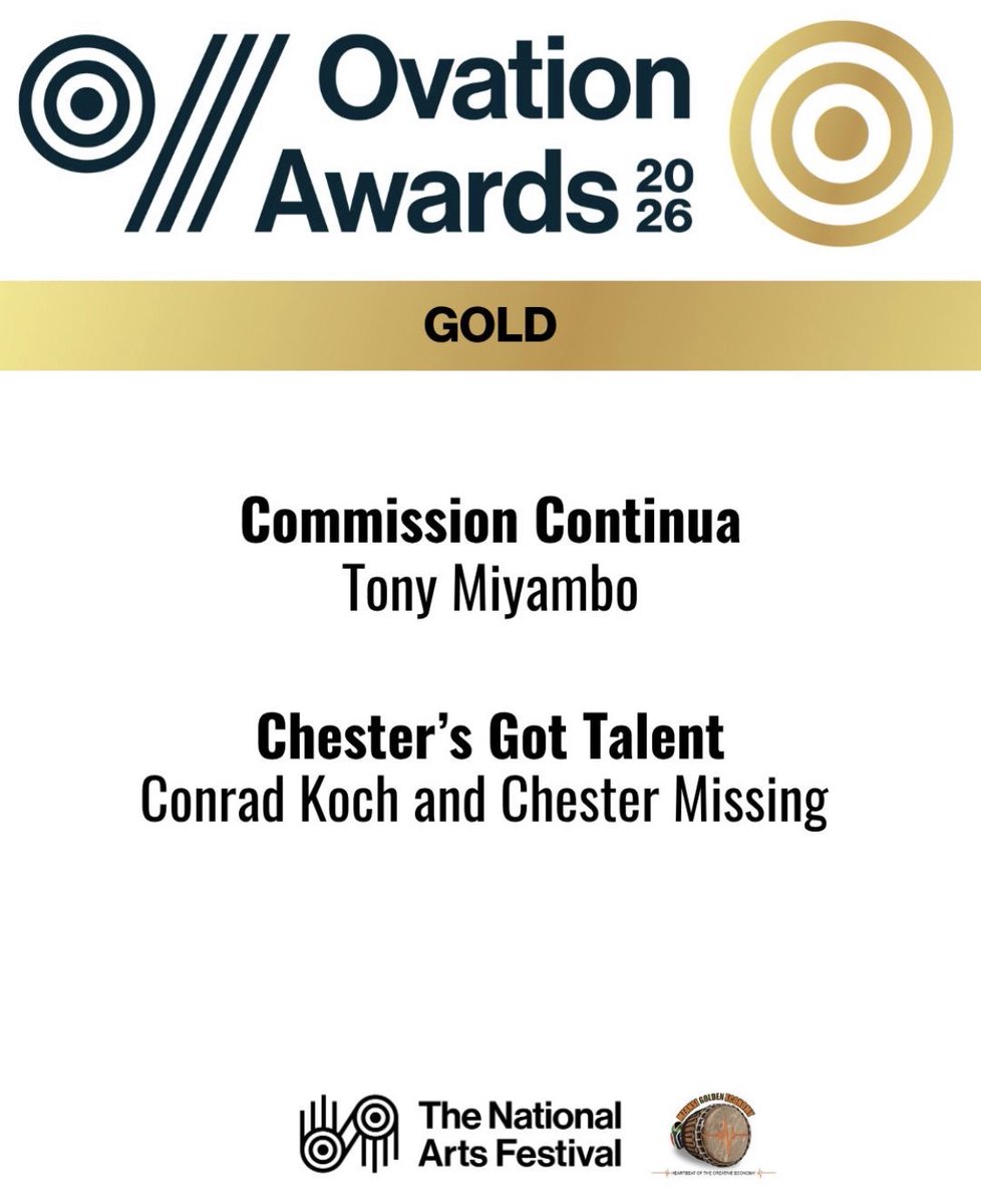 chestermissing's tweet photo. Our new show 'Chester's Got Talent' received the highest award possible at @artsfestival this weekend! Thank you! We hope you get to catch our tour. https://t.co/fx5s0octYk