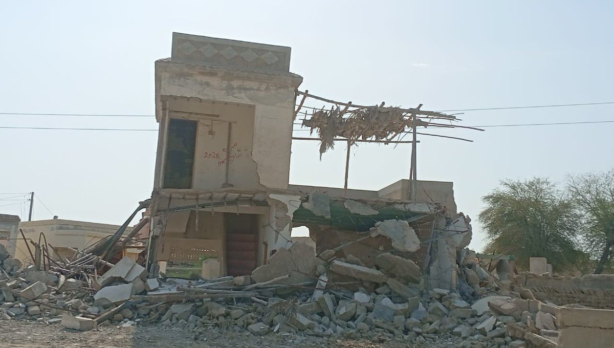 BNMovement_'s tweet photo. On 6 July 2026, the Pakistan Army demolished more than 10 homes in the village of Paanwan, located in Jemuri Tehsil, Gwader District.

According to information received so far, the homes of Mohammad Jan Kalmati, Jafar Kalmati, Ghulam Nabi Kalmati, Yar Jan Kalmati, Noor Mohammad Kalmati, and Peer Gul Kalmati have been destroyed. These homes were inhabited by several families.

This represents one of the harshest forms of collective punishment. Residents are  facing enforced disappearances, custodial killings, and the demolition of their homes as part of these aggression.

#PaanwanUnderAttack