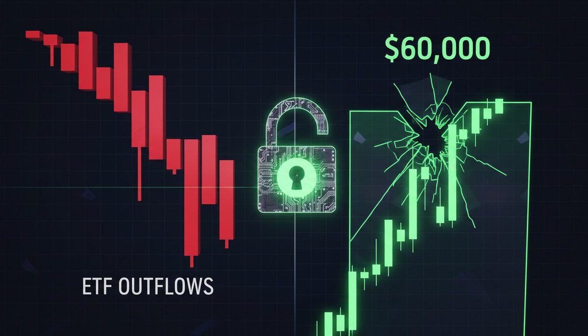 ChainScoreNexus's tweet photo. Bitcoin ETFs shed a record $4.5B in June, led by a $3B drop in BlackRock’s IBIT. Yet $BTC surged back over $60K! Short covering + macro shifts are reshaping the game. Track institutional flows now: https://t.co/fbUsgZoCRg #Bitcoin #Crypto #IBIT #ChainScoreNexus https://t.co/vVafYpPbLc