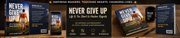 ClaraWhit11's tweet photo. Never Give Up: Life Is Too Short to Harbor Regrets is a powerful memoir about resilience, faith, courage, and refusing to let life's challenges define your future. Every setback can become a comeback. 
#NeverGiveUp #Memoir #BookRecommendation #BookPromotion #ReadingCommunity https://t.co/EEj176yXDd