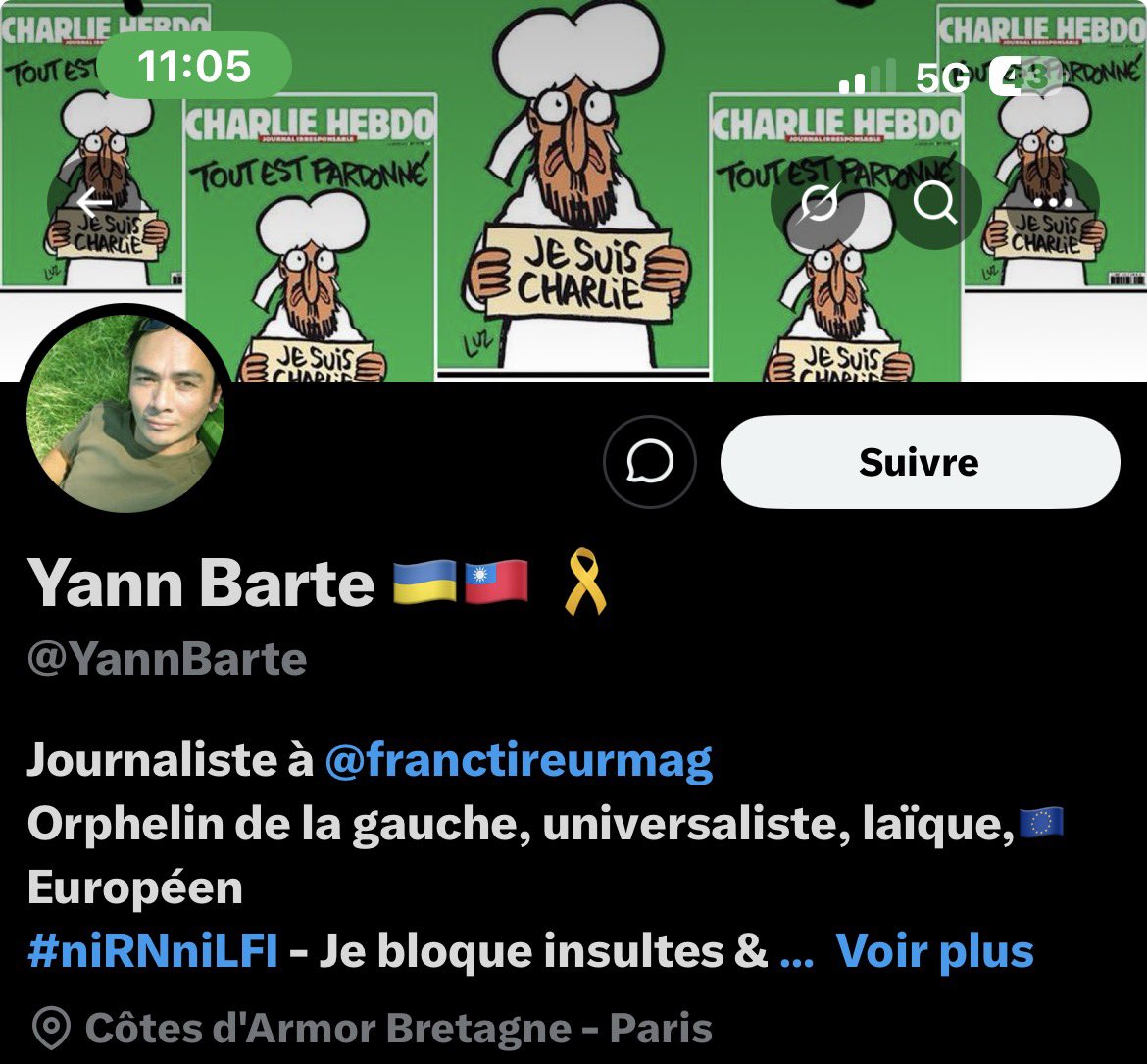 lafrelon's tweet photo. @YannBarte @YannBarte journaliste a
à Franc Tireur torchon des islamophobes et en chef,la menteuse #Fourest et le philosophe d’opérette #Enthoven .CQFD https://t.co/C0LLsB7B29
