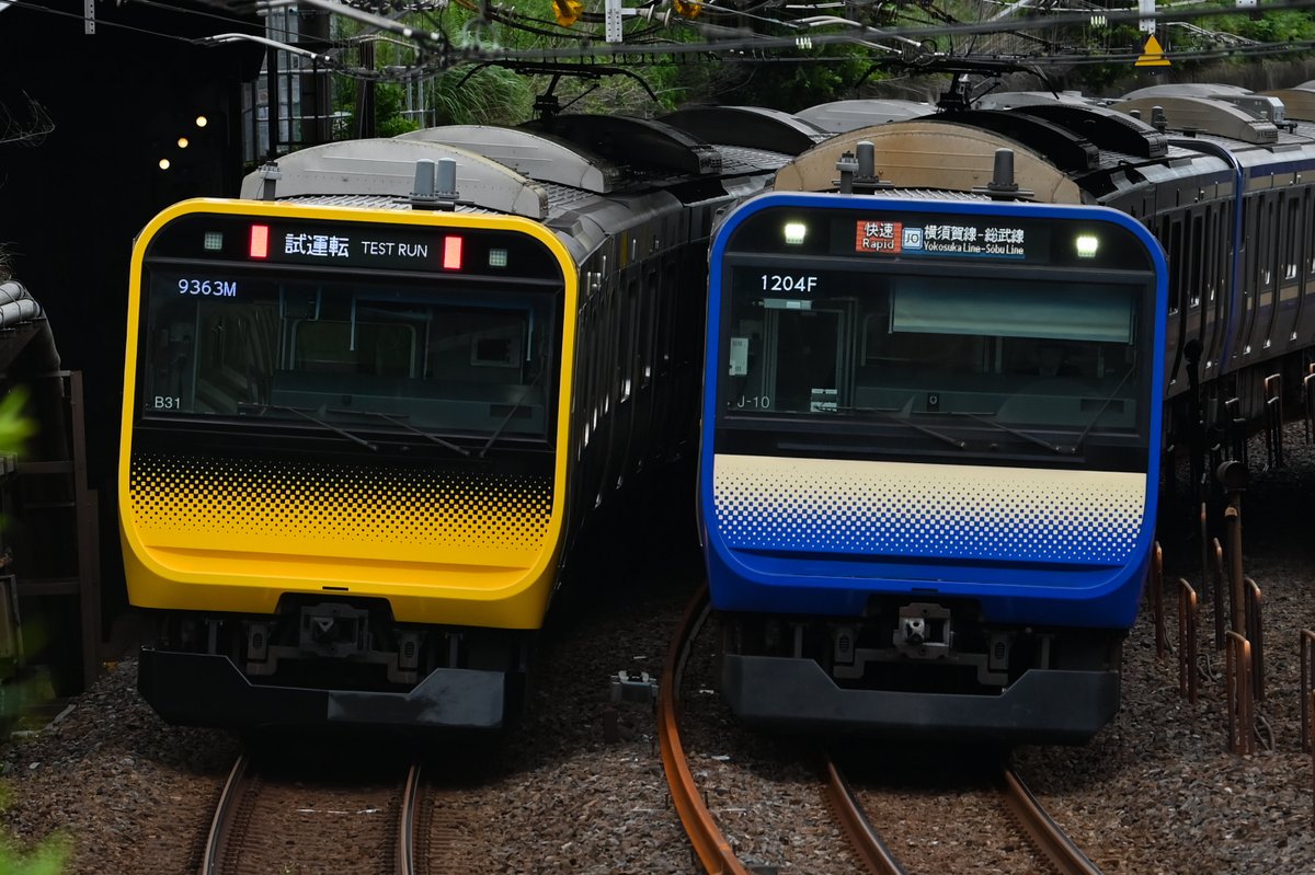 FantomePF's tweet photo. 7月7日
試9363M 性能確認試運転
E235系 ミツB31編成 https://t.co/cAd68CzTuv