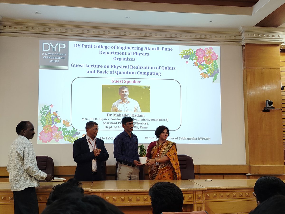 IICPCCoE's tweet photo. 🔬 Dr. M. B. Kadam delivered a session on Quantum Computing &amp; Qubits for First-Year https://t.co/qhxFL5WImI students at D.Y. Patil COE, Akurdi, inspiring future innovators in quantum technology. ⚛️

#QuantumComputing #Innovation #PCCOE #FutureTech https://t.co/rJzdDN2pyQ