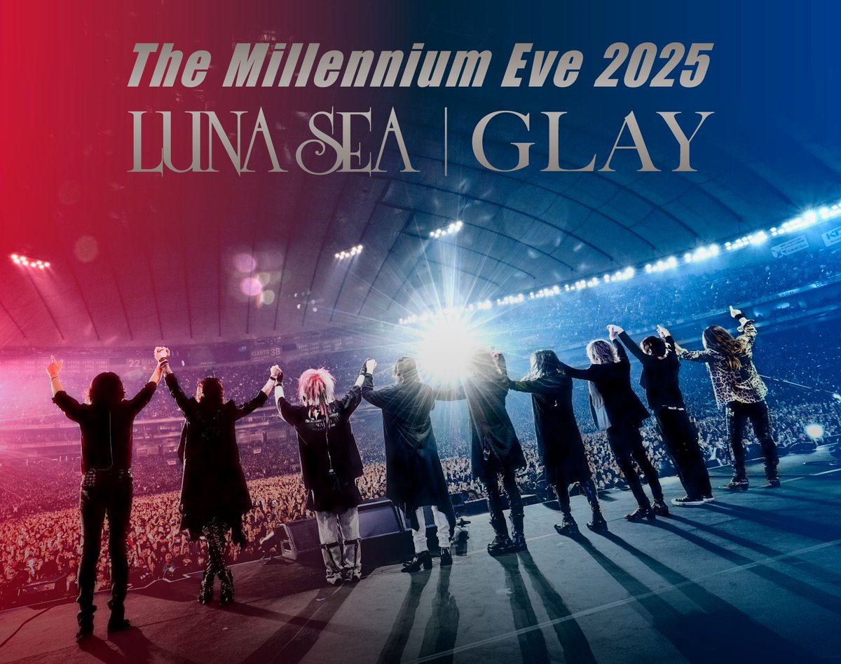 oricon's tweet photo. LUNA SEA×GLAY
約25年ぶり東京ドーム対バン映像
＼新ティザー公開🎸／

七夕の夜に“伝説の共演”再び
https://t.co/xhKoQMkOZd https://t.co/QsZUOFytJk