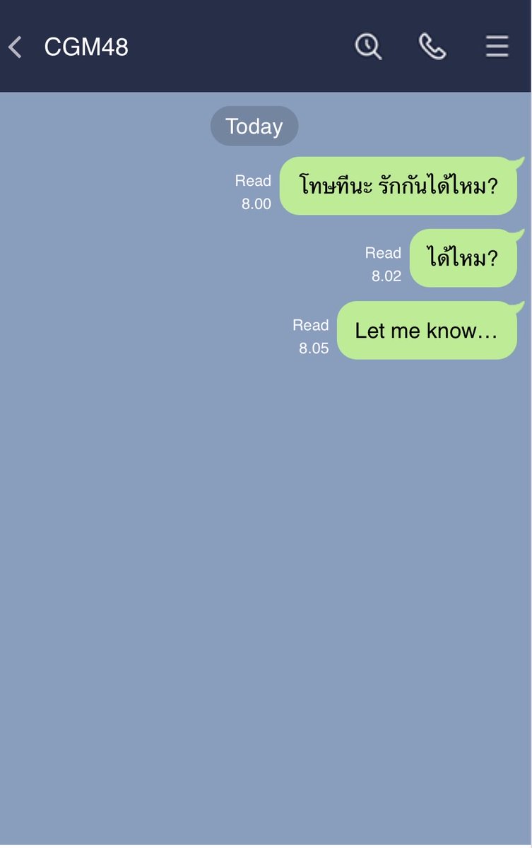 kensuv037's tweet photo. 3 ซิงเกิลมานี้ แชทหนักขวามาตลอดสินะ 😅#CGM48 #CGM48_LetMeKnow https://t.co/nLrGAHNsCd