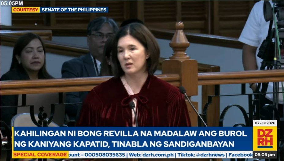 dzrhnews's tweet photo. 'IT'S NOT RIGHT, WE MUST FOLLOW THE RULES' 

#TheImpeachmentTrial: Nagmosyon si Senator-Judge Pia Cayetano na i-strike out ang mga naging pahayag na tila'y closing statement ng prosekusyon | DZRH News https://t.co/fBrUsktmWd