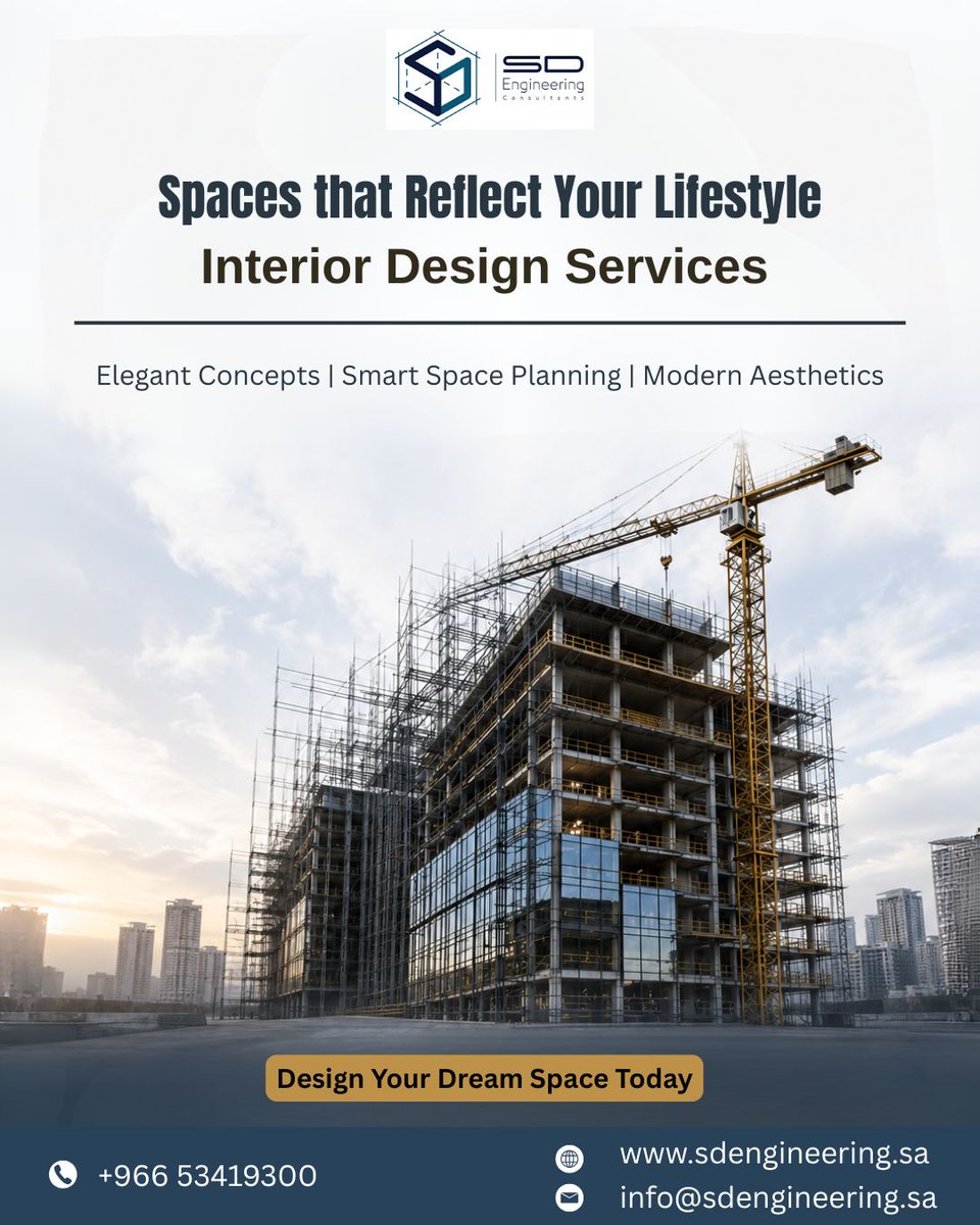 SD__Engineering's tweet photo. Create Your Dream Space with SD Engineering Consultants
Smart designs, functional layouts & modern solutions for your perfect space.
✔ Personalized Design
✔ Smart Planning
✔ Modern Style
📞 +966 53419300
🌐 https://t.co/ZA3HhEFkjK
#SDEngineering #ModernArchitecture https://t.co/O1YKoBGQRf