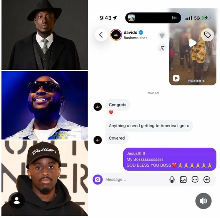 937RhythmFm's tweet photo. Anything you need to get to America I got you covered. -Davido. After Cater Efe gets accepted into Kai Cenats Streamers University https://t.co/hULKJjPC8U
