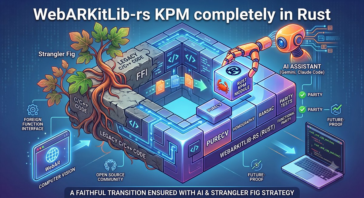 kalwalt's tweet photo. How i ported the KPM WebARKitLib-rs module to #Rust? In this Blog article i describe the process https://t.co/eYCdNwfNJi #webarkit #webar #AugmentedReality #NFT #KeyPointMatching https://t.co/ZbSsVJiu7g