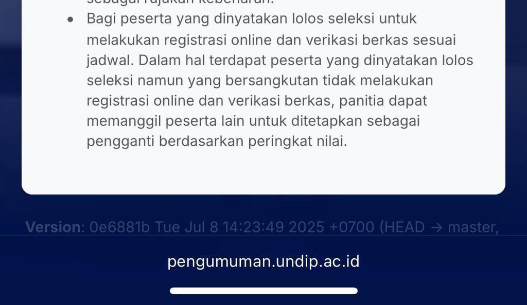chachadch's tweet photo. info cadangan / waiting list undip tahun 2025 guys

tahun ini bakalan ada gak yaa? https://t.co/imwqEIw6iP