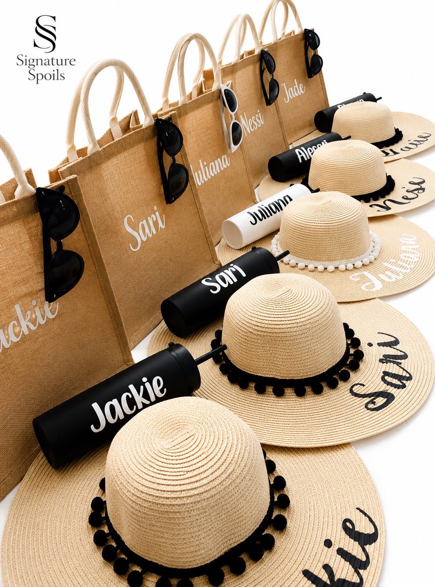 Signaturespoils's tweet photo. The Luxe Escape Collection ✨ 

Whether it’s a bride &amp; her bridesmaids, a birthday celebration, a girls’ getaway or a well-deserved vacation, our personalized luxury gift sets are designed to make every moment unforgettable.

✨Made to impress - Because you deserve to be spoiled. https://t.co/BQPFS1FmvW