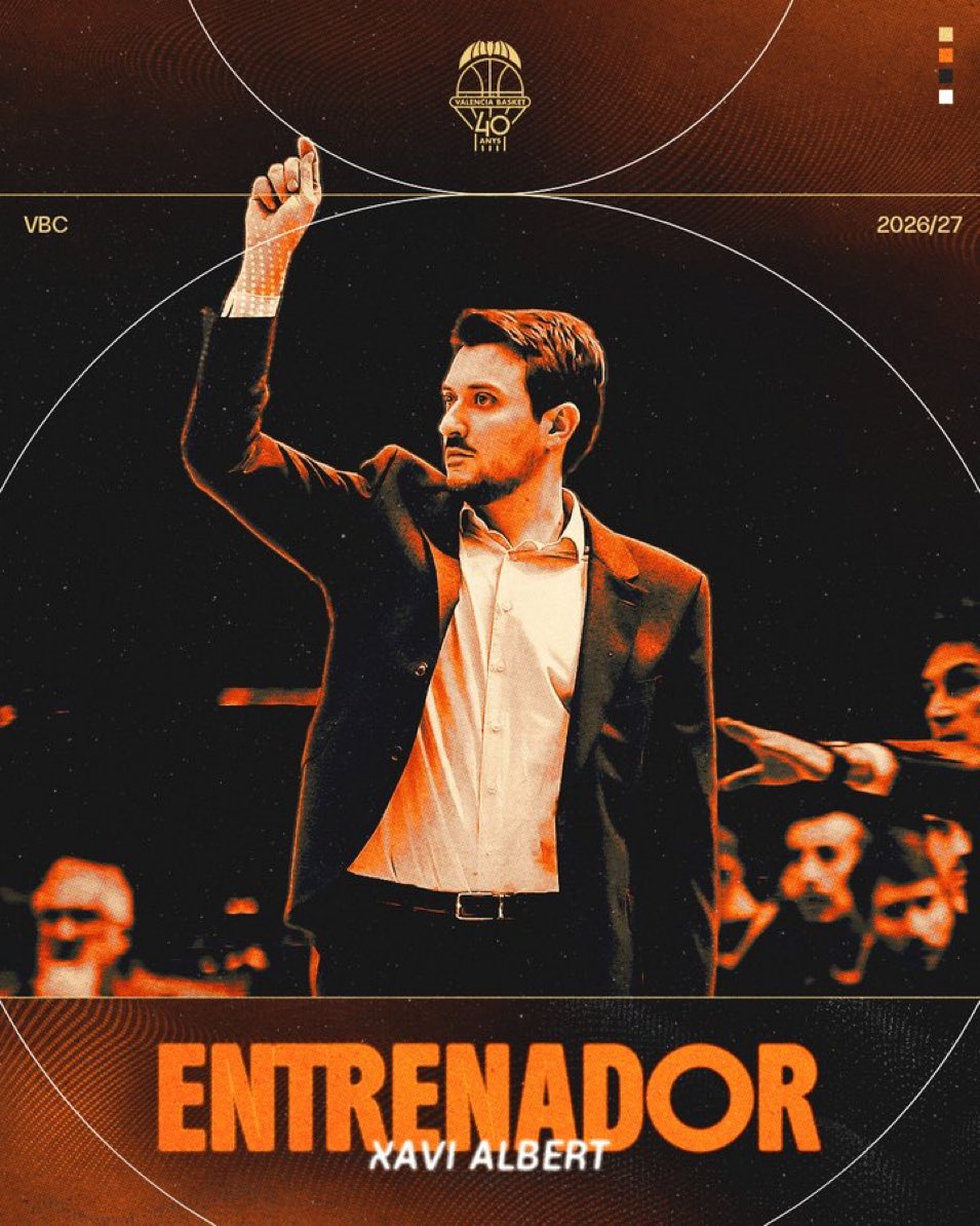 Radioesport914's tweet photo. ✅OFICIAL 🏀🍊

Xavi Albert es el nuevo entrenador de @valenciabasket 

Firma para las dos próximas temporadas https://t.co/VszcbmHJJ8