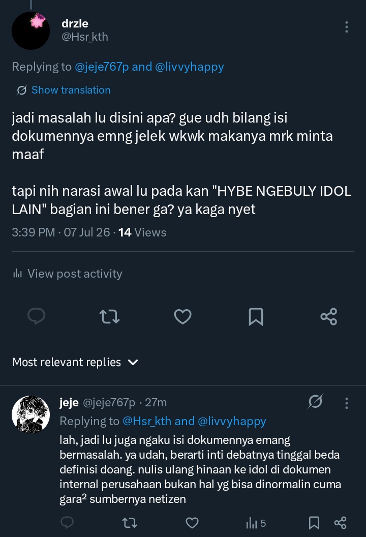 Hsr_kth's tweet photo. tebak brp kali gue ngomong, tp ga lu baca wkwk
skrng jawab pertanyaan gue, hybe ngebuly idol lu apa kaga? https://t.co/9PMtJGr19h