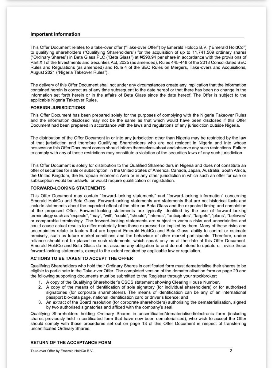 abalu_uthman's tweet photo. Betaglass mandatory take over 🤔
Full detail on Ngx disclosure page. https://t.co/ADV8IScUSd