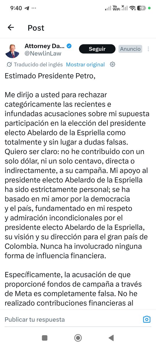 asawing's tweet photo. @ckevingomez Jajajajajajaja al q van a meter preso primero es a petro por hablador de monda y luego a UD por replicar y dañar el buen nombre de alguien jsjsjaja https://t.co/C1e8A7mQca