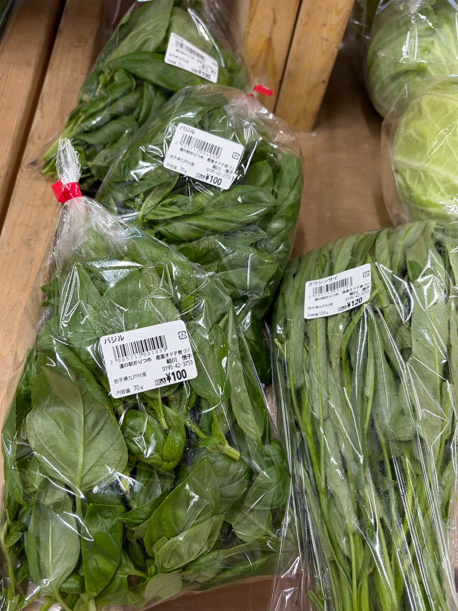 ws_aslp's tweet photo. #オドデ館 の野菜🫛やばいッ！

ケール🥬山東菜、春菊、キクラゲ
バジル🌿空芯菜、大葉、ニラの芽🌱、朝摘みピーマン🫑などなど…
ある意味天国です😻 https://t.co/Fq3NlzZhBT