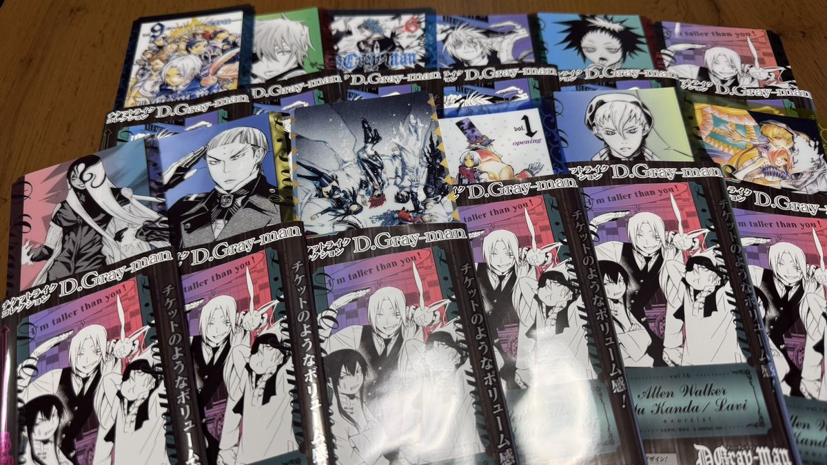 DG_Kurosoku's tweet photo. 近所のセリアについにチケットライクコレクション入荷してて神。
 #dgrayman https://t.co/HdcUVYRZ4u