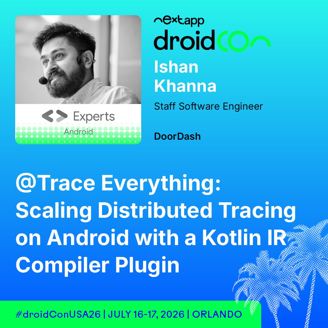 droidCon tweet media