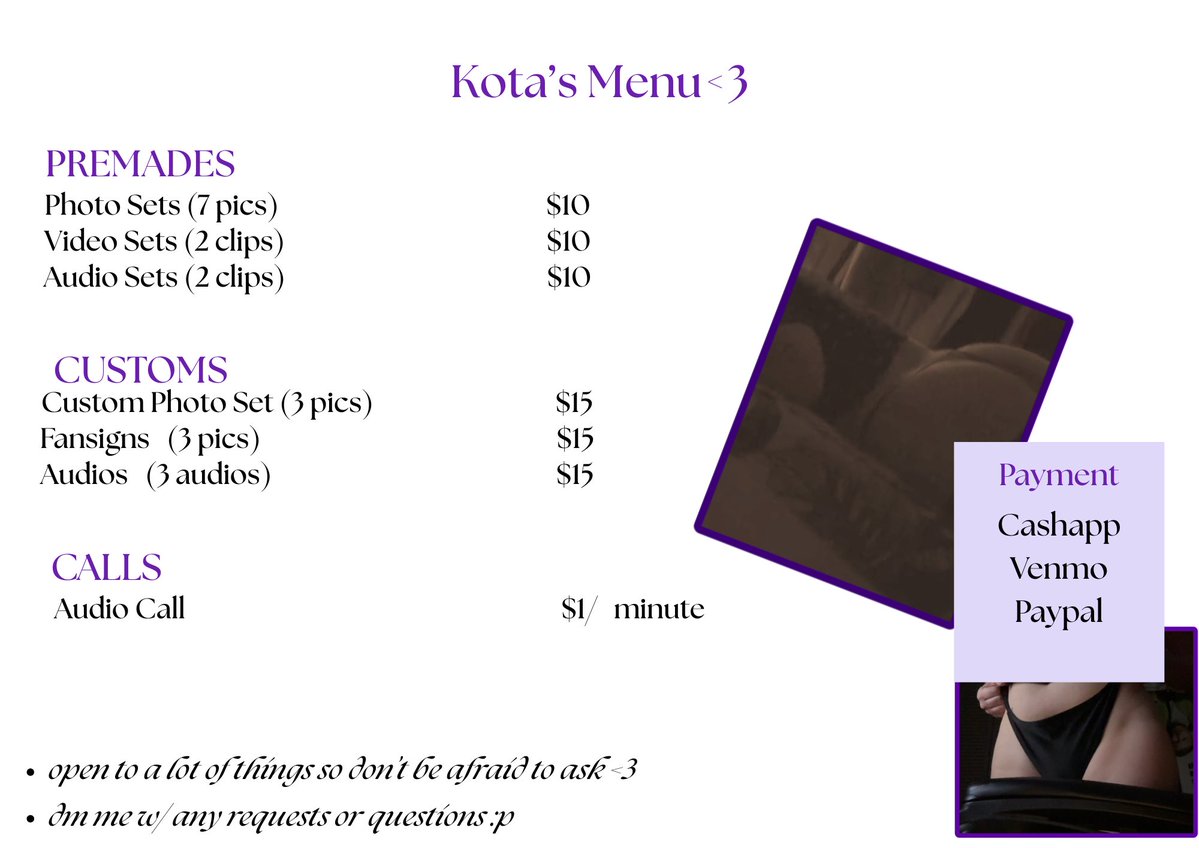 kotal0v3syou's tweet photo. wait wait wait new menu 
#nsfwtwt #nsfw #nsfwtwtًً  #selling #pics #nudes #nsfwtwtً https://t.co/94mPmCAgWU