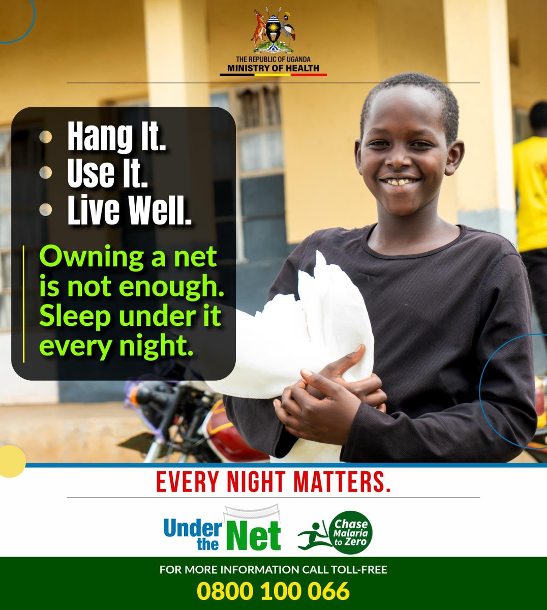 MacisU23461's tweet photo. Own the Net #SleepUndertheNet united for a malaria free uganda #chaseMalaria2Zero #EndMalariaForGood 
@MinofHealthUG 
@Amref_Uganda 
@TASOUganda @TargetMalaria https://t.co/v3h8jgJ2GZ