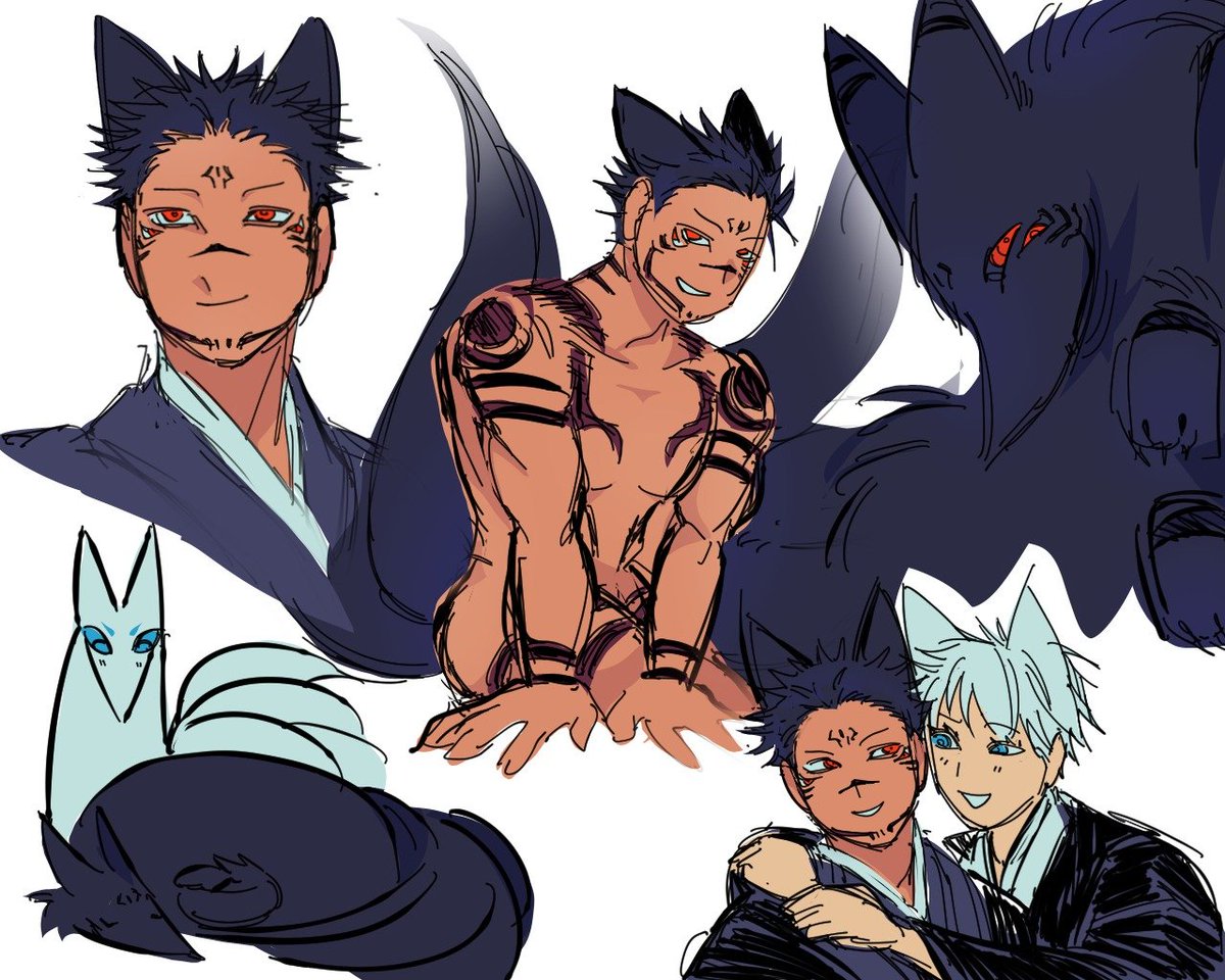 121522585II's tweet photo. Kitsune gosuku doodle+color. They're too cute T^T
#五宿 #Gosuku #Sukugo https://t.co/Wxlnfn0t4L