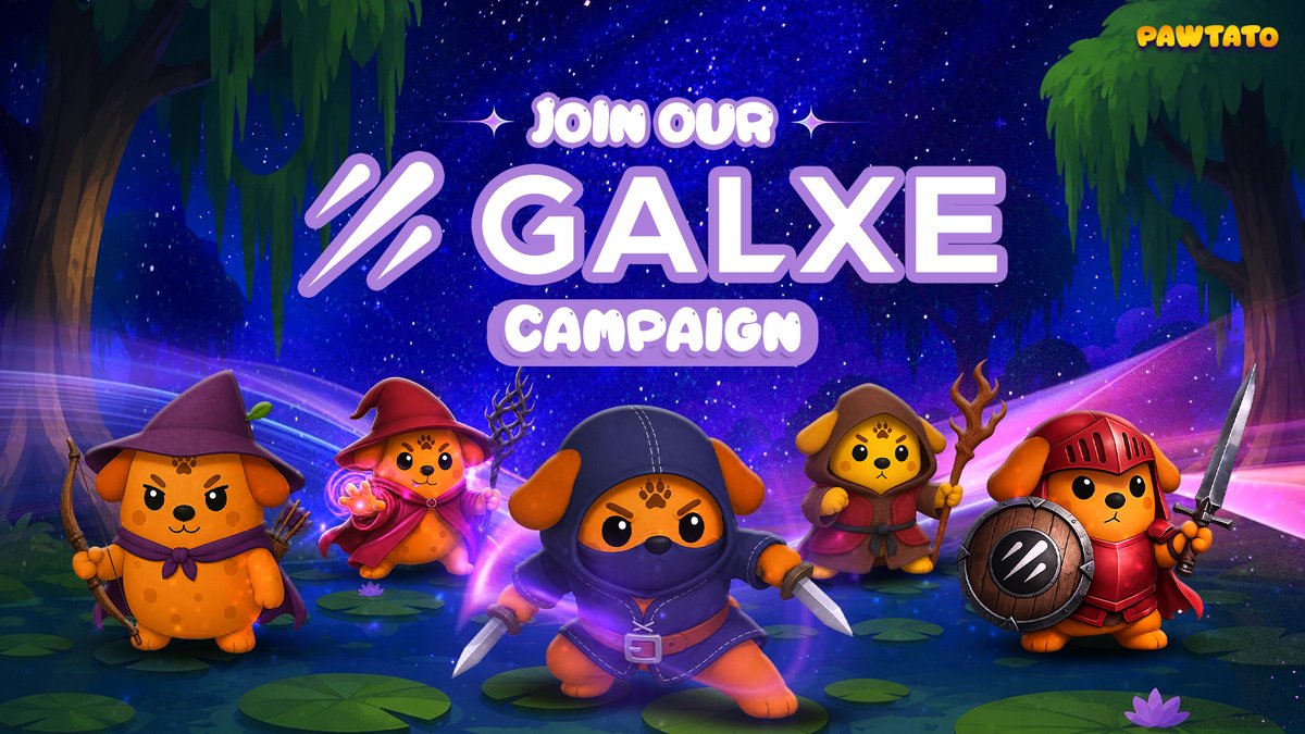 PawtatoFinance's tweet photo. The Pawtato Galxe Quests are officially LIVE! 🐾🌌

It’s time to show the Web3 space how the Pawtato Pack rolls. Complete the quests and lock in your exclusive rewards!

👉 Start here: https://t.co/4W4rEkeAwP https://t.co/RIGS3OQlgt