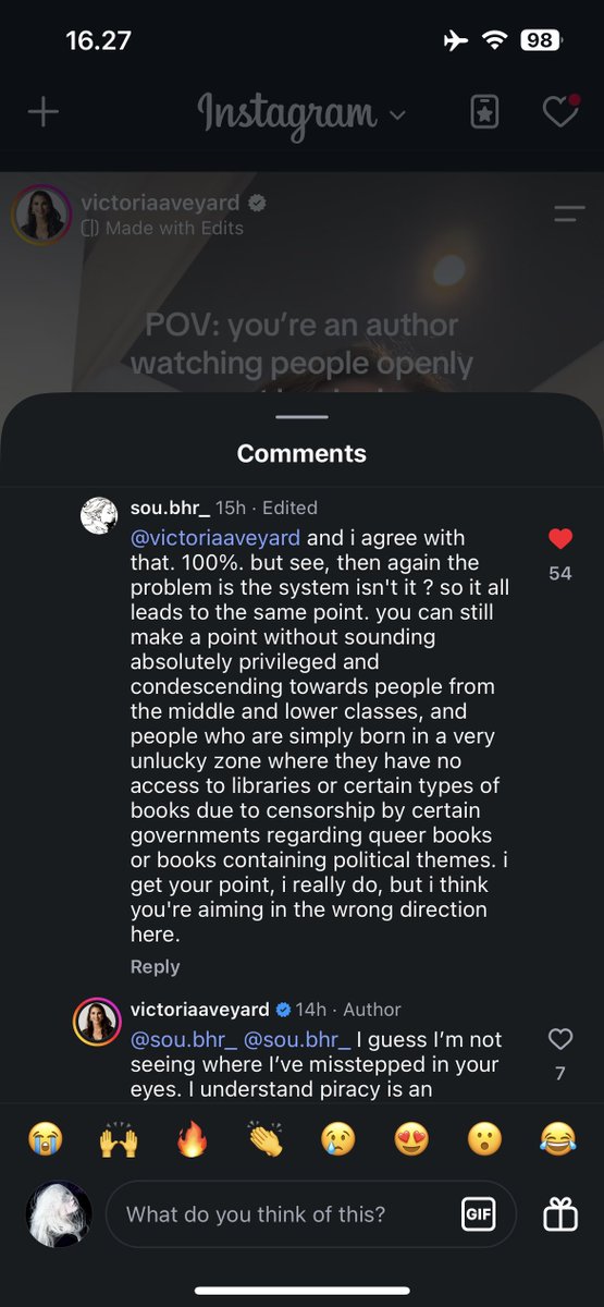 lembarnada's tweet photo. i just read victoria aveyard’s comment section and def agree with this … the problem here is the system…. https://t.co/4IjOM6pO18