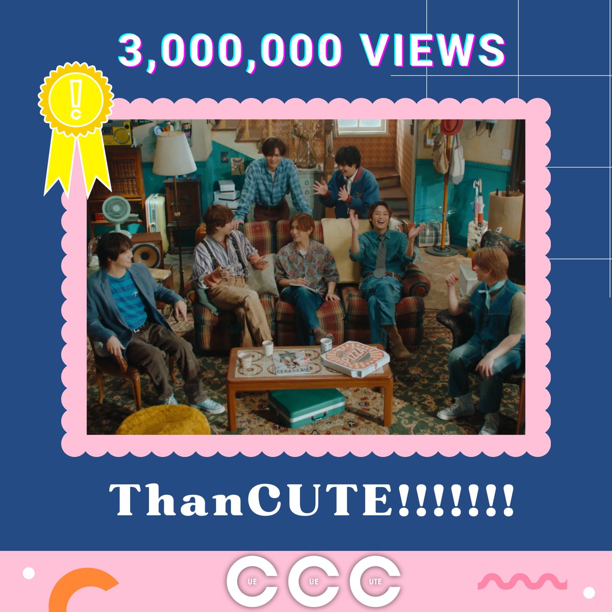 JUMP_Storm's tweet photo. ˚⊹⁺‧┈┈┈┈┈┈┈┈┈┈‧⁺ ⊹˚.
            Thank You!!!!!!!
            300万回再生㊗️
.˚⊹⁺‧┈┈┈┈┈┈┈┈┈┈‧⁺ ⊹˚.

ThanQー！🦭✌️

素敵な七夕です🎋

サムネも変わっていくので、
毎日お楽しみください😭

▼MVはこちら！
https://t.co/ioZCI0dYnQ

 #CUTE_JUMP https://t.co/sQh6Lx3qVj