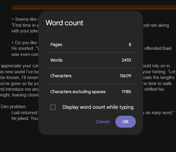 quicklyfun's tweet photo. the bit has gone too far- its been 6 days and i'm aiming for like 7k-8k words im so fried https://t.co/gBHopxbmWN