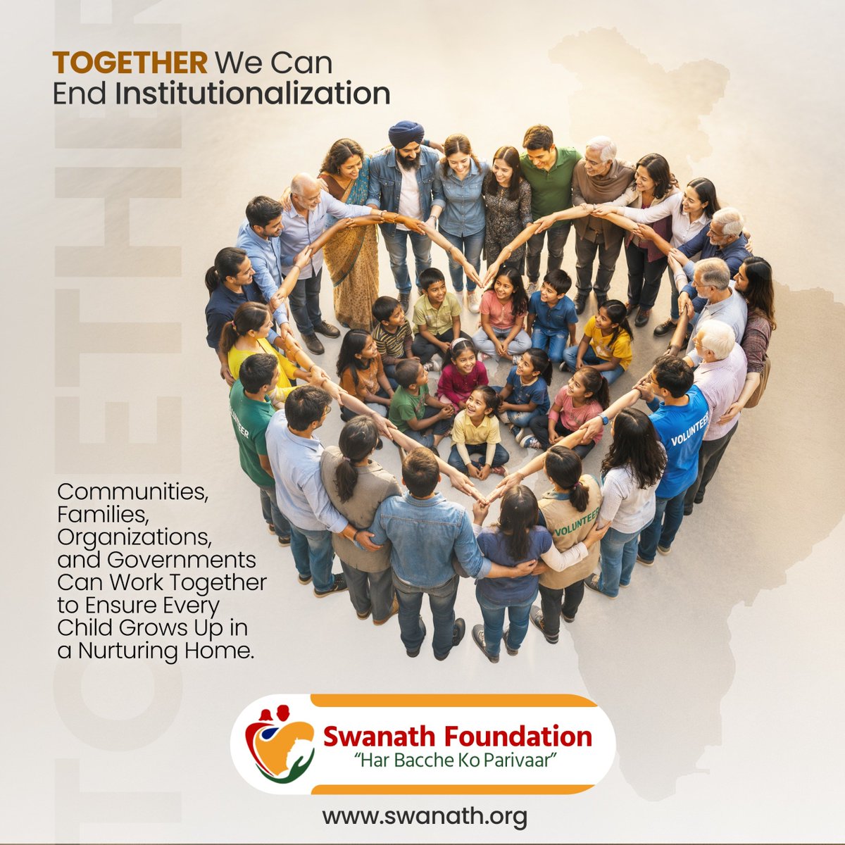 SwanathF's tweet photo. Every child deserves a family, not an institution. ❤️

Together, communities, families, organizations, and governments can ensure every child grows up in a safe, loving home.

Join the movement to #EndInstitutionalization.

#SwanathFoundation #EveryChildDeservesAFamily https://t.co/YIgZZqRCxn