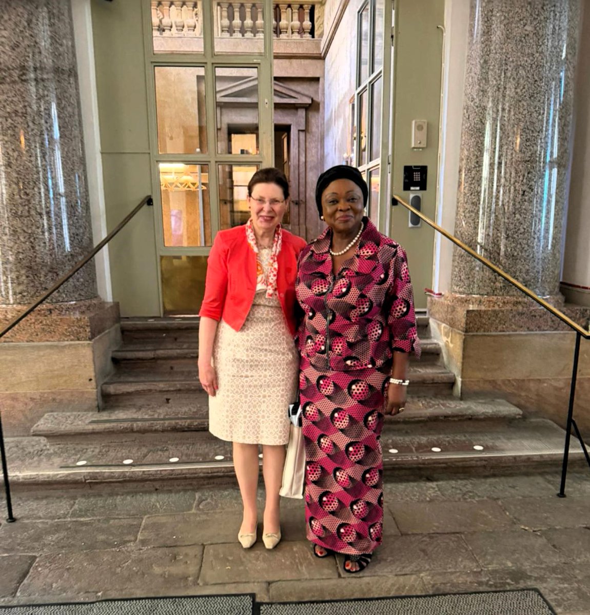 NigembSweden's tweet photo. Courtesy Call of Her Excellency, Mrs Lola Akande, Ambassador-designate of the Federal Republic of Nigeria to the Chief of Protocol, Ministry of Foreign Affairs, Stockholm, Monday, 22nd of June, 2026 https://t.co/fyC7hzOHRk