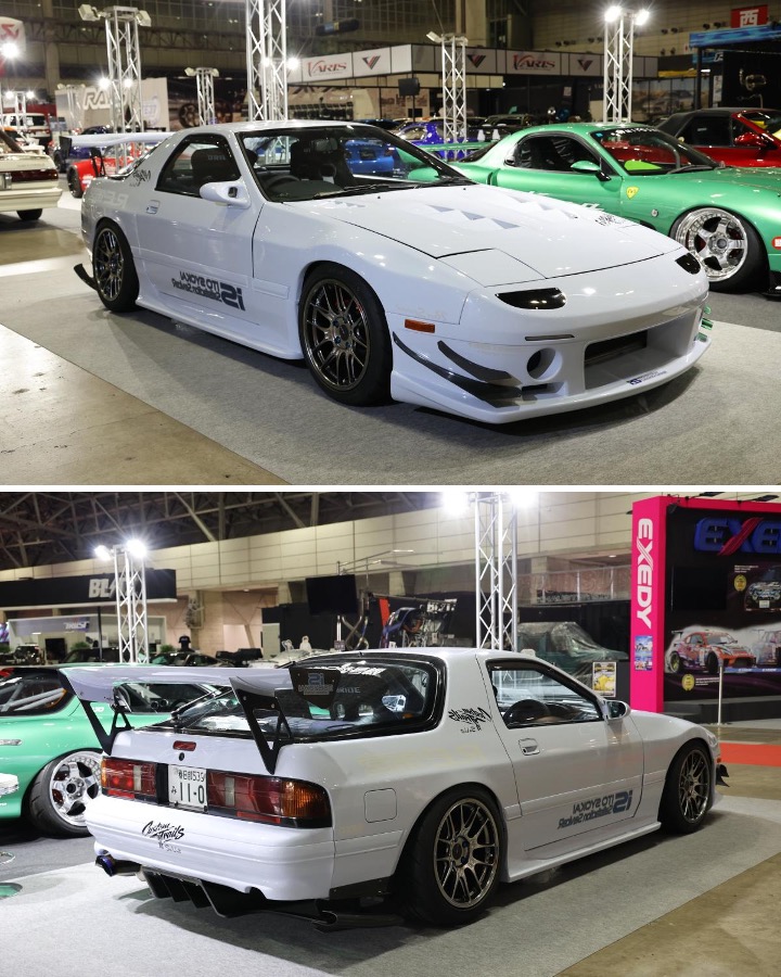 tokyoautosalon's tweet photo. ▼ #東京オートサロン2026  出展車両 ▽
📍企業名：Rotary Exhibition 2026
🚗車両名：伊藤笑会6号機ver.2026spec(軌跡）
✔️https://t.co/f6nQdG1ZaL 

#東京オートサロン #オートサロン
#RotaryExhibition #RX7 https://t.co/IsDI406DOP