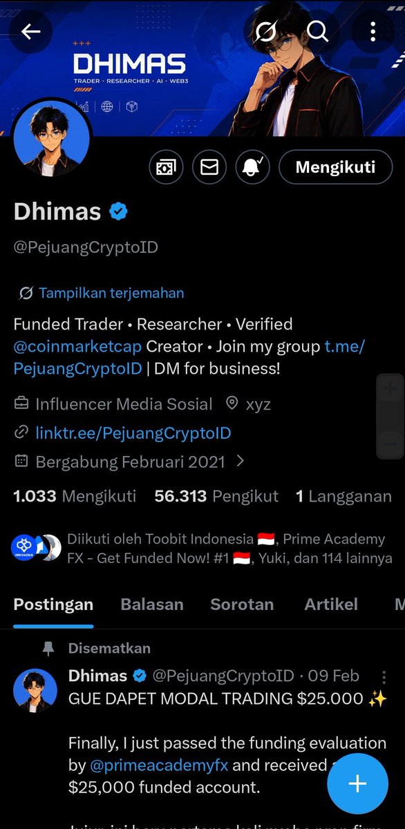 gstdnat's tweet photo. @PejuangCryptoID done mas dhim https://t.co/2seqbvPq0b