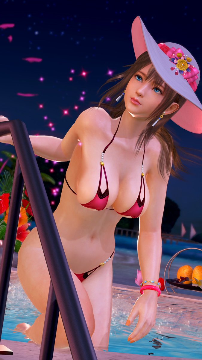 DOAXVV_gazo's tweet photo. 新作水着、クリムゾン先生がなんだって？

#DOAXVV
#VV生放送 https://t.co/hMxAlSLSBt