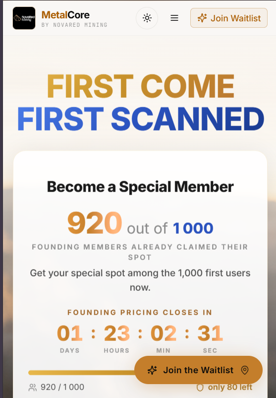 gapec64815485's tweet photo. Signal hunters, pull up, this is why I’m buying NovaRed Mining CSE $NRED.

MetalCore is starting to look like the real asset behind the NovaRed story. The early-access waitlist is already 920 out of 1,000 filled, meaning 92% of the first cohort is gone. Only 80 spots remain, and NovaRed is closing the waitlist in 48 hours.

That is demand.

Now look at the data engine: MetalCore has grown past 4.1M records across Canadian and US mineral properties. 

That includes around 1.5M geochemistry records, 1.4M oil and gas well records, 800K+deposit records, close to 200K geothermal records, plus mine data, BC mineral titles, BC MINFILE, magnetic anomalies, satellite scenes and geophysical survey data.

Why does that matter?

Because exploration is a pattern-recognition game. Most juniors are working with scattered reports, old maps and slow fieldwork. MetalCore is trying to pull the mess into one AI-driven target-generation environment.

Wilmac gives $NRED 16,078 hectares in BC, about 10 km west of Copper Mountain. MetalCore gives them the AI layer to screen, compare and prioritize targets.

That’s why I want exposure here.

No warranties, express or implied, are made regarding the reliability of this information.

$NICE $PLXS $BRZE