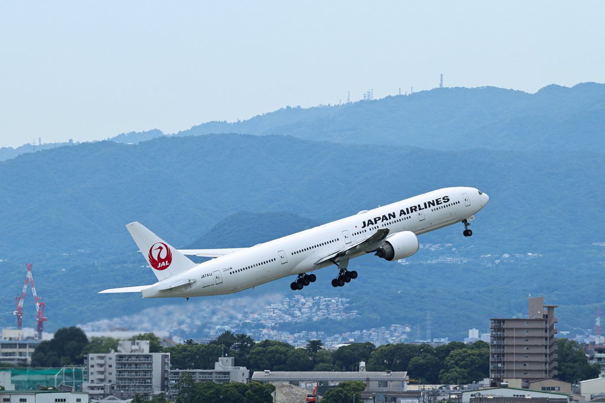 photon_3's tweet photo. 777就航30周年おめでとう🎊
長い胴体で優雅に飛ぶ姿がカッコいい。
#JALみんなのベストショット https://t.co/tm2STBIQgV